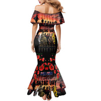 Australia and New Zealand ANZAC Day Mermaid Dress Kangaroo and Kiwi Bird Soldier - Forever in My Thoughts LT03 - Polynesian Pride