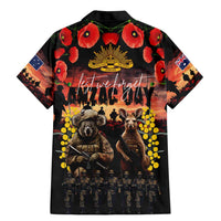 Australia ANZAC Day Family Matching Mermaid Dress and Hawaiian Shirt Kangaroo and Koala Soldier - Forever in My Thoughts LT03 - Polynesian Pride