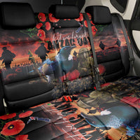 New Zealand ANZAC Day Back Car Seat Cover Tui Bird and Kiwi Bird Soldier - Forever in My Thoughts LT03 - Polynesian Pride