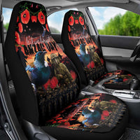 New Zealand ANZAC Day Car Seat Cover Tui Bird and Kiwi Bird Soldier - Forever in My Thoughts LT03 - Polynesian Pride