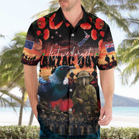 New Zealand ANZAC Day Hawaiian Shirt Tui Bird and Kiwi Bird Soldier - Forever in My Thoughts LT03 - Polynesian Pride