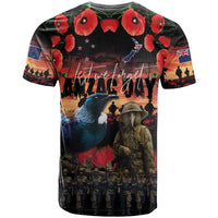 New Zealand ANZAC Day T Shirt Tui Bird and Kiwi Bird Soldier - Forever in My Thoughts LT03 - Polynesian Pride
