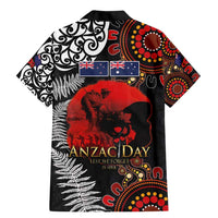 Australia and New Zealand ANZAC Day Family Matching Mermaid Dress and Hawaiian Shirt Aboriginal and Maori Art Pattern - Gallipoli Lest We Forget LT03 - Polynesian Pride