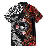Australia and New Zealand Together Family Matching Mermaid Dress and Hawaiian Shirt Aboriginal and Maori Art Tattoo LT03 - Polynesian Pride
