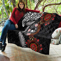 Australia and New Zealand Together Quilt Aboriginal and Maori Art Tattoo