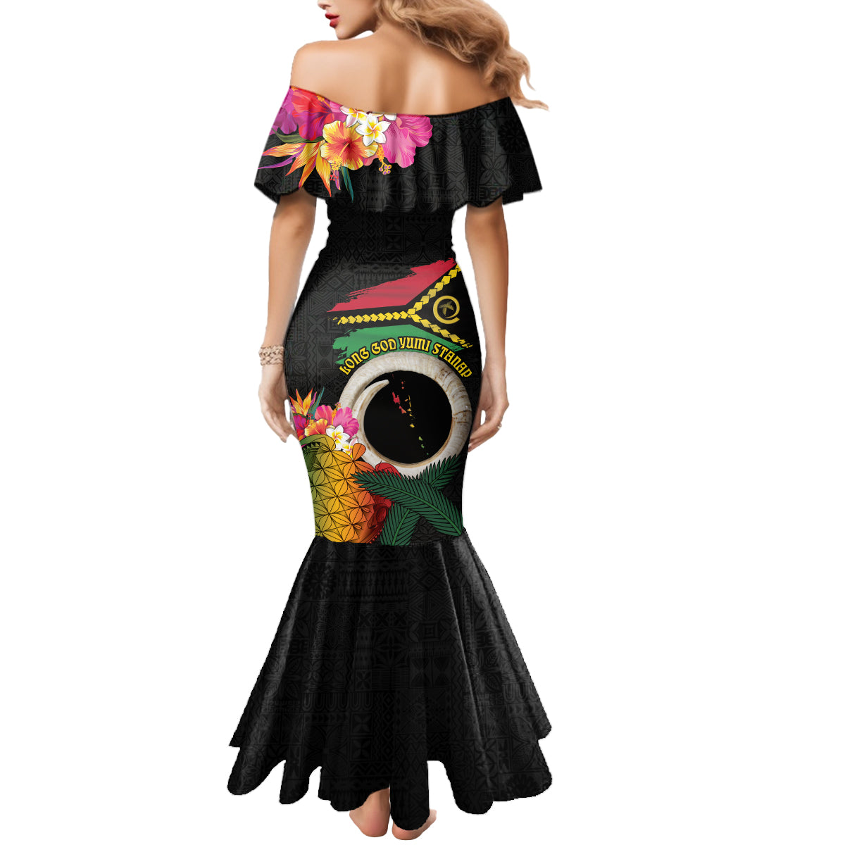 Vanuatu Selebretem 44th Indipendens Dei Mermaid Dress Sand Drawing Turtle Melanesian Vibes