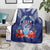 Guam Liberation Day Blanket The Tribal Latte Stone and Dolphins with Hibiscus Chamorro Culture