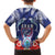 Guam Liberation Day Family Matching Puletasi and Hawaiian Shirt The Tribal Latte Stone and Dolphins with Hibiscus Chamorro Culture