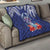 Guam Liberation Day Quilt The Tribal Latte Stone and Dolphins with Hibiscus Chamorro Culture