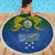 Solomon Islands Beach Blanket The Guardians-Tribal Crocodile and Shark Melanesian Tattoo