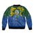 Solomon Islands Bomber Jacket The Guardians-Tribal Crocodile and Shark Melanesian Tattoo
