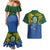Solomon Islands Couples Matching Mermaid Dress and Hawaiian Shirt The Guardians-Tribal Crocodile and Shark Melanesian Tattoo