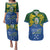 Solomon Islands Couples Matching Puletasi and Hawaiian Shirt The Guardians-Tribal Crocodile and Shark Melanesian Tattoo