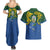 Solomon Islands Couples Matching Summer Maxi Dress and Hawaiian Shirt The Guardians-Tribal Crocodile and Shark Melanesian Tattoo