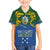 Solomon Islands Family Matching Off The Shoulder Long Sleeve Dress and Hawaiian Shirt The Guardians-Tribal Crocodile and Shark Melanesian Tattoo