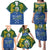 Solomon Islands Family Matching Puletasi and Hawaiian Shirt The Guardians-Tribal Crocodile and Shark Melanesian Tattoo