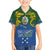 Solomon Islands Family Matching Short Sleeve Bodycon Dress and Hawaiian Shirt The Guardians-Tribal Crocodile and Shark Melanesian Tattoo