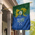 Solomon Islands Garden Flag The Guardians-Tribal Crocodile and Shark Melanesian Tattoo