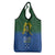 Solomon Islands Grocery Bag The Guardians-Tribal Crocodile and Shark Melanesian Tattoo