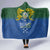 Solomon Islands Hooded Blanket The Guardians-Tribal Crocodile and Shark Melanesian Tattoo
