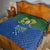 Solomon Islands Quilt The Guardians-Tribal Crocodile and Shark Melanesian Tattoo