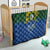 Solomon Islands Quilt The Guardians-Tribal Crocodile and Shark Melanesian Tattoo