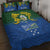 Solomon Islands Quilt Bed Set The Guardians-Tribal Crocodile and Shark Melanesian Tattoo