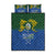 Solomon Islands Quilt Bed Set The Guardians-Tribal Crocodile and Shark Melanesian Tattoo
