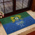 Solomon Islands Rubber Doormat The Guardians-Tribal Crocodile and Shark Melanesian Tattoo