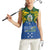 Solomon Islands Women Sleeveless Polo Shirt The Guardians-Tribal Crocodile and Shark Melanesian Tattoo