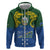 Solomon Islands Zip Hoodie The Guardians-Tribal Crocodile and Shark Melanesian Tattoo