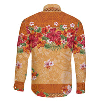 Hawaii Hibiscus Family Matching Puletasi and Hawaiian Shirt Turtles and Tribal Motifs Vintage Floral Style LT03 - Polynesian Pride