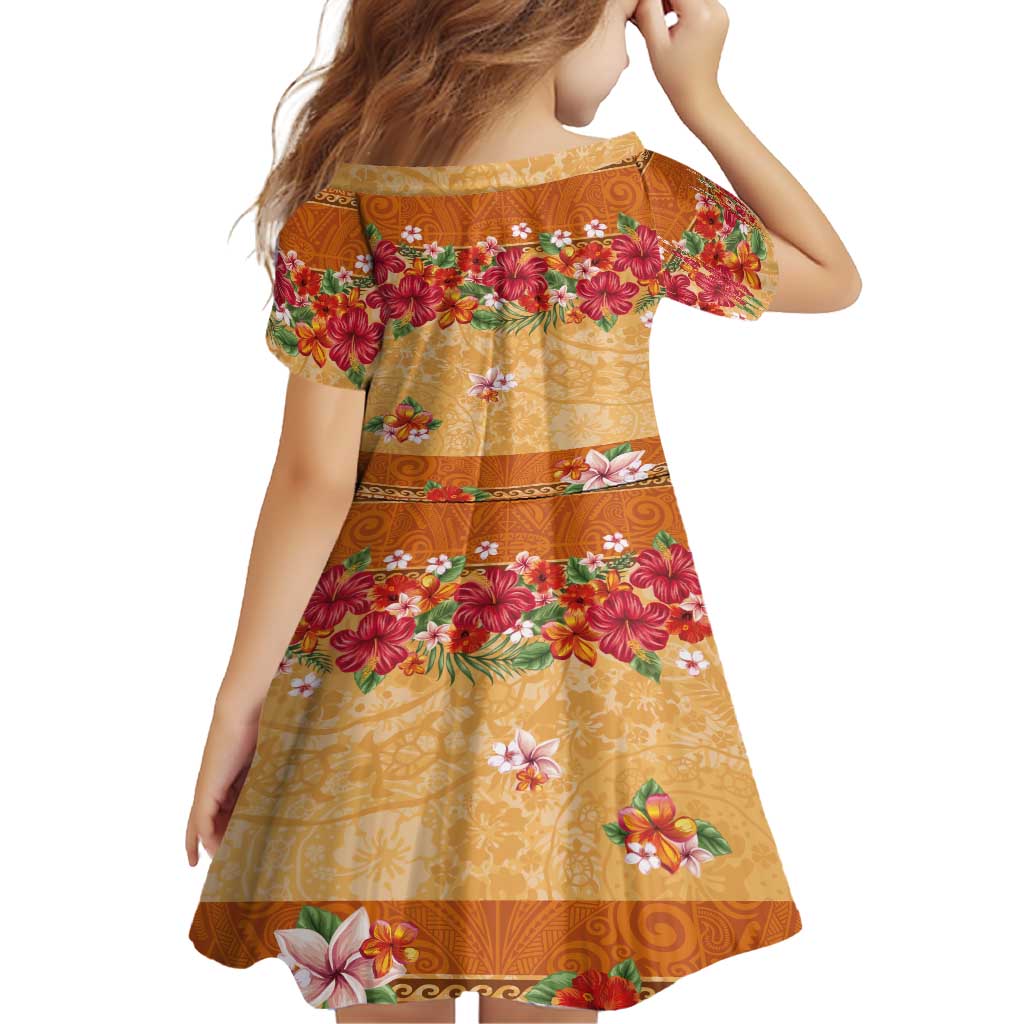 Hawaii Hibiscus Family Matching Tank Maxi Dress and Hawaiian Shirt Turtles and Tribal Motifs Vintage Floral Style LT03 - Polynesian Pride