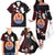 French Polynesia Tiare Day Family Matching Off The Shoulder Long Sleeve Dress and Hawaiian Shirt Seal and Polynesian Pattern