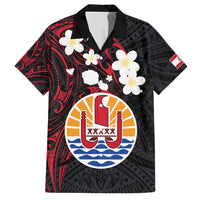 French Polynesia Tiare Day Family Matching Off Shoulder Maxi Dress and Hawaiian Shirt Seal and Polynesian Pattern
