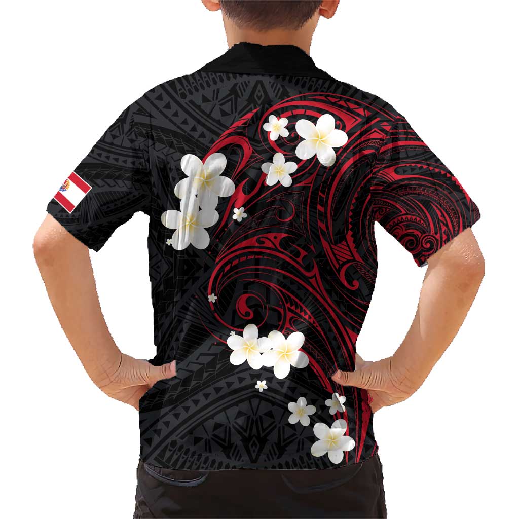 French Polynesia Tiare Day Hawaiian Shirt Seal and Polynesian Pattern