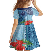 Fiji Day Family Matching Short Sleeve Bodycon Dress and Hawaiian Shirt Tapa Pattern and Hibiscus Flower LT03 - Polynesian Pride