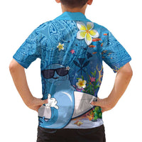 Aloha Hawaiian Monk Seal Family Matching Summer Maxi Dress and Hawaiian Shirt Polynesian Tattoo The Ocean and Undersea Vibe LT03 - Polynesian Pride
