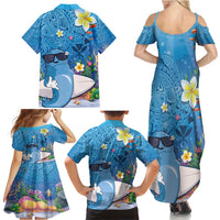 Aloha Hawaiian Monk Seal Family Matching Summer Maxi Dress and Hawaiian Shirt Polynesian Tattoo The Ocean and Undersea Vibe LT03 - Polynesian Pride