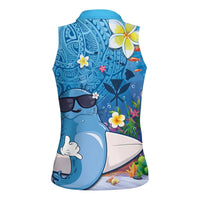 Aloha Hawaiian Monk Seal Women Sleeveless Polo Shirt Polynesian Tattoo The Ocean and Undersea Vibe LT03 - Polynesian Pride