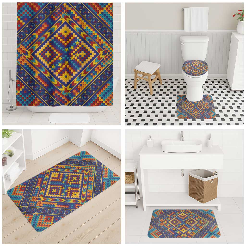 Kolose-Tuvalu Crochet Bathroom Set with Polynesian and Pacific Tattoos - Polynesian Pride
