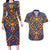 Kolose-Tuvalu Crochet Couples Matching Long Sleeve Bodycon Dress and Hawaiian Shirt with Polynesian and Pacific Tattoos - Polynesian Pride