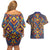 Kolose-Tuvalu Crochet Couples Matching Off Shoulder Short Dress and Hawaiian Shirt with Polynesian and Pacific Tattoos - Polynesian Pride