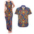 Kolose-Tuvalu Crochet Couples Matching Tank Maxi Dress and Hawaiian Shirt with Polynesian and Pacific Tattoos - Polynesian Pride