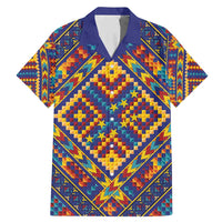 Kolose-Tuvalu Crochet Family Matching Mermaid Dress and Hawaiian Shirt with Polynesian and Pacific Tattoos LT03 Dad's Shirt - Short Sleeve Navy - Polynesian Pride