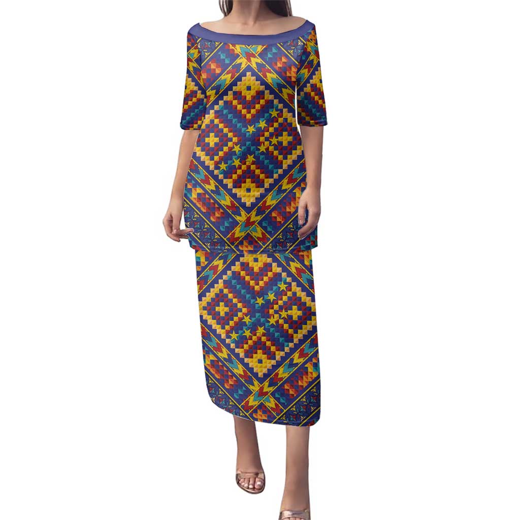Kolose-Tuvalu Crochet Family Matching Puletasi and Hawaiian Shirt with Polynesian and Pacific Tattoos - Polynesian Pride