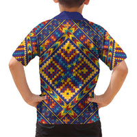 Kolose-Tuvalu Crochet Family Matching Short Sleeve Bodycon Dress and Hawaiian Shirt with Polynesian and Pacific Tattoos LT03 - Polynesian Pride