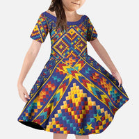 Kolose-Tuvalu Crochet Family Matching Summer Maxi Dress and Hawaiian Shirt with Polynesian and Pacific Tattoos - Polynesian Pride