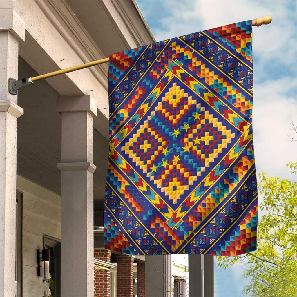 Kolose-Tuvalu Crochet Garden Flag with Polynesian and Pacific Tattoos - Polynesian Pride
