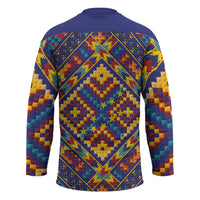 Kolose-Tuvalu Crochet Hockey Jersey with Polynesian and Pacific Tattoos - Polynesian Pride